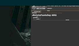 
							         PotatoFoolsDay ARG | Half-Life Wiki | FANDOM powered by Wikia								  
							    