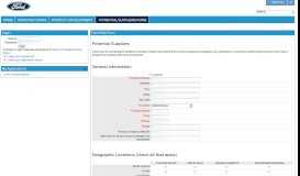 
							         Potential Suppliers Form - Ford Supplier Portal - Covisint								  
							    