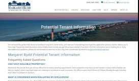 
							         Potential Tenant Information | Margaret Rudd Associates								  
							    
