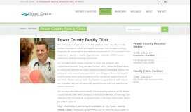 
							         Power County Family Clinic | Power County Hospital District								  
							    