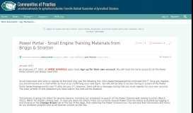 
							         Power Portal - Small Engine Training Materials from Briggs ...								  
							    