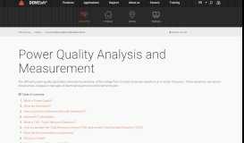 
							         Power quality | Dewesoft Training Portal								  
							    
