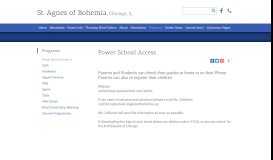 
							         Power School Access - St. Agnes of Bohemia - Chicago, IL								  
							    