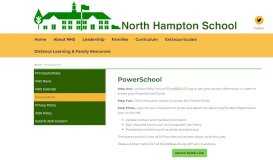 
							         Power School | North Hampton School								  
							    