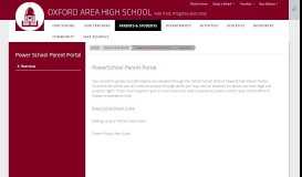 
							         Power School Parent Portal / Overview - Oxford Area School District								  
							    
