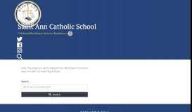 
							         Power School Parent Portal - St. Ann Catholic School								  
							    