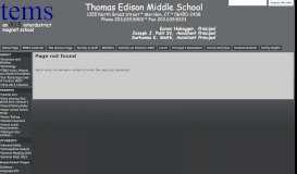 
							         *Power School Parent Portal - Thomas Edison Middle School								  
							    