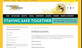 
							         Power School | Parents - Starkville Oktibbeha School District								  
							    