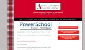 
							         Power School — Saint Alphonsus Liguori								  
							    