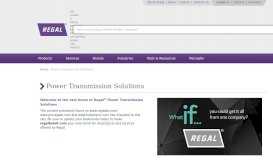 
							         Power Transmission Solutions - Regal Beloit								  
							    
