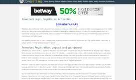 
							         Powerbet Log in / Registration Kenya - App, Jackpot & Bonus								  
							    