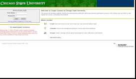 
							         powered by SunGard Higher Education - Chicago State University Login								  
							    