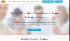 
							         Powerful SharePoint Templates that Make Daily Work Easier								  
							    