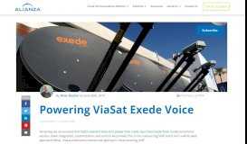 
							         Powering ViaSat Exede Voice - Alianza								  
							    