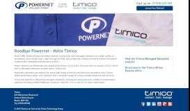 
							         Powernet - Now part of Timico Ltd								  
							    