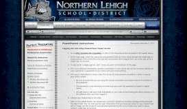 
							         PowerParent Instructions - Northern Lehigh School District								  
							    