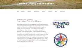 
							         PowerSchool Assessment Review - Caroline County Public Schools								  
							    