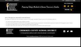 
							         PowerSchool - Cherokee County School District								  
							    