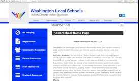 
							         PowerSchool • Departments - Washington Local Schools								  
							    