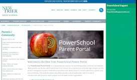
							         PowerSchool Family Portal - New Trier								  
							    