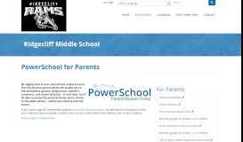
							         PowerSchool for Parents | Ridgecliff Middle School								  
							    