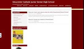 
							         PowerSchool - Gloucester Catholic Junior Senior High School								  
							    
