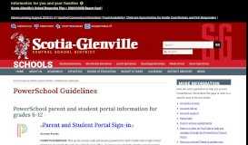 
							         PowerSchool Guidelines | Scotia-Glenville Central School District								  
							    