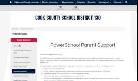 
							         PowerSchool Help - Cook County School District 130								  
							    