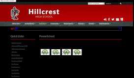 
							         PowerSchool - Hillcrest High School								  
							    