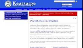 
							         PowerSchool Information | Kearsarge Regional School District								  
							    