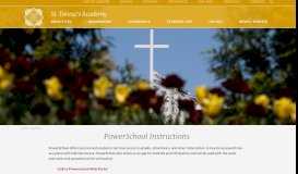 
							         PowerSchool Instructions | St. Teresa's Academy								  
							    