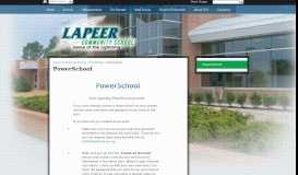 
							         PowerSchool - Lapeer Community Schools								  
							    