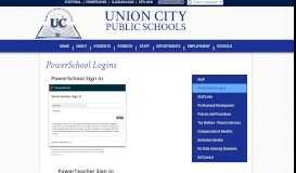 
							         PowerSchool Logins - Basics - Union City Public Schools								  
							    