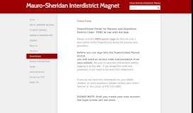 
							         PowerSchool - Mauro-Sheridan Interdistrict Magnet								  
							    