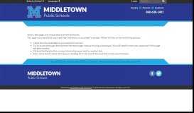 
							         PowerSchool - Middletown Public Schools								  
							    