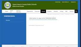 
							         PowerSchool / Overview - Queen Anne's County Public Schools								  
							    