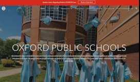
							         PowerSchool - Oxford Public Schools								  
							    