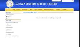 
							         PowerSchool Parent Access - Gateway Regional School District								  
							    