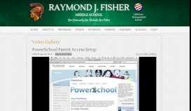 
							         PowerSchool Parent Access Setup | Raymond J. Fisher Middle School								  
							    