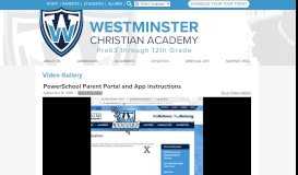 
							         PowerSchool Parent Portal and App Instructions | Westminster ...								  
							    