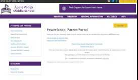 
							         PowerSchool Parent Portal – Apple Valley Middle School								  
							    