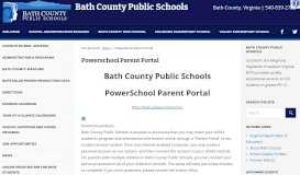 
							         Powerschool Parent Portal | Bath County Public Schools								  
							    