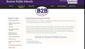 
							         PowerSchool Parent Portal - Bourne Public Schools								  
							    
