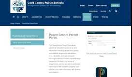
							         PowerSchool Parent Portal - Cecil County Public Schools								  
							    
