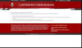 
							         PowerSchool Parent Portal Changes - Carvers Bay High School								  
							    