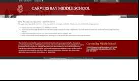 
							         PowerSchool Parent Portal Changes - Carvers Bay Middle School								  
							    