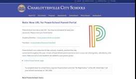 
							         PowerSchool Parent Portal | Charlottesville City Schools								  
							    