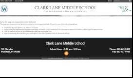 
							         Powerschool Parent Portal - Clark Lane Middle School								  
							    