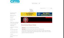 
							         PowerSchool Parent Portal - CMS School Web SitesCurrently selected								  
							    