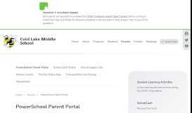 
							         PowerSchool Parent Portal | Cold Lake Middle School								  
							    